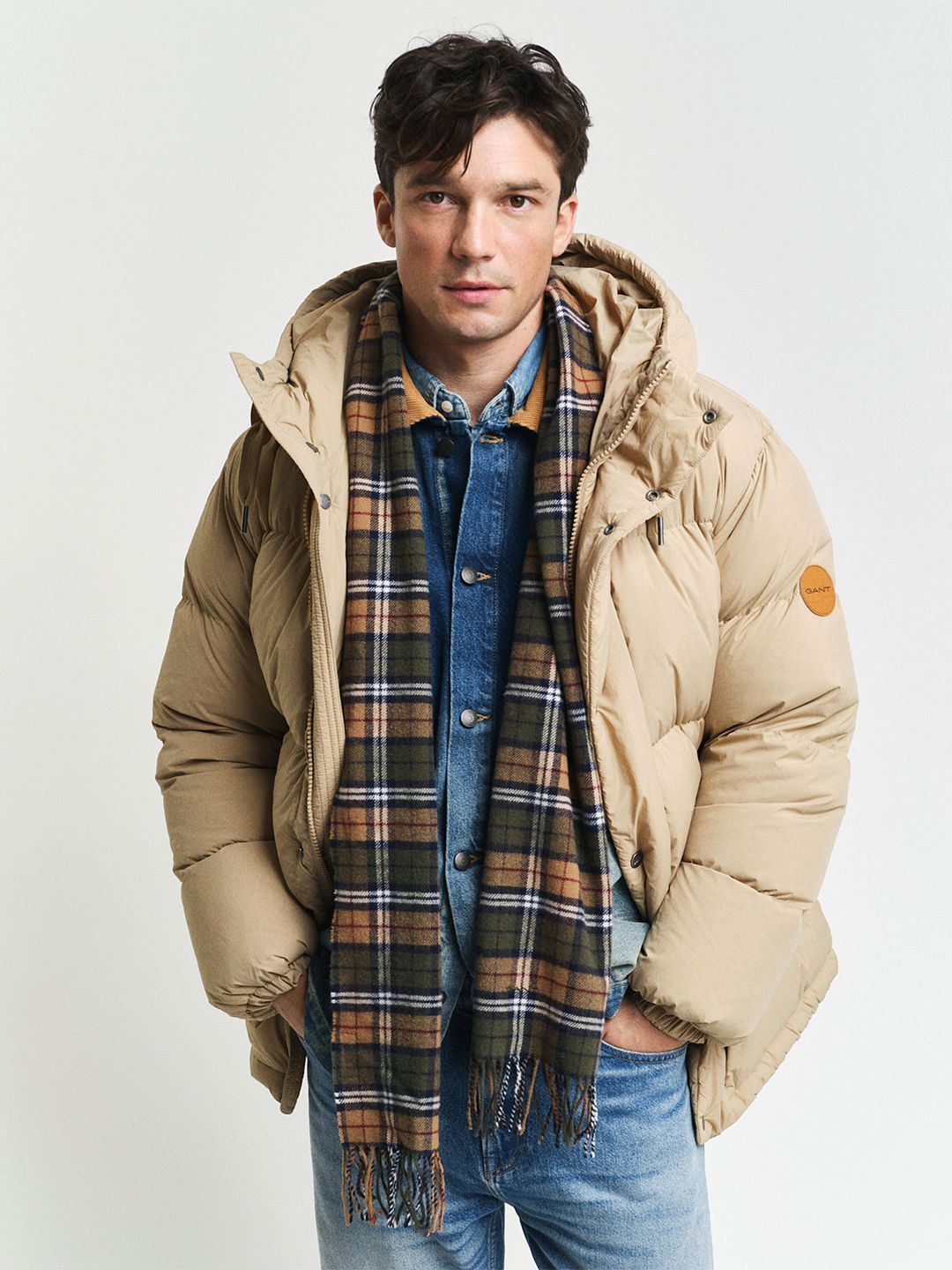 GANT Men Checked Scarf-image-43