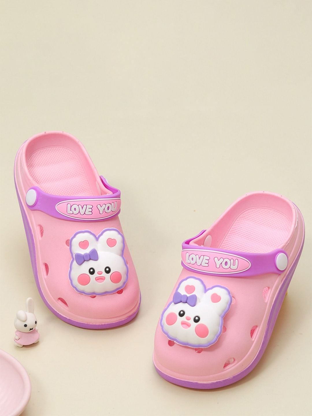 Yellow Bee Girls Printed Clogs Flip Flops-picture-40