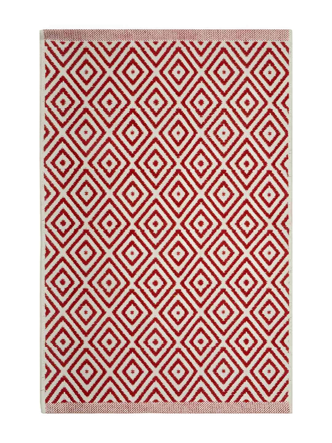 Saral Home Red & White AntiSlip Textured Floormats-picture-47