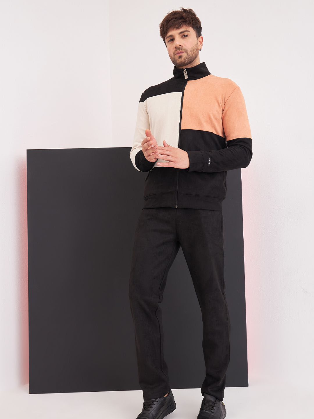 Sweet Dreams Men Colourblocked Slim-Fit Tracksuits-picture-27