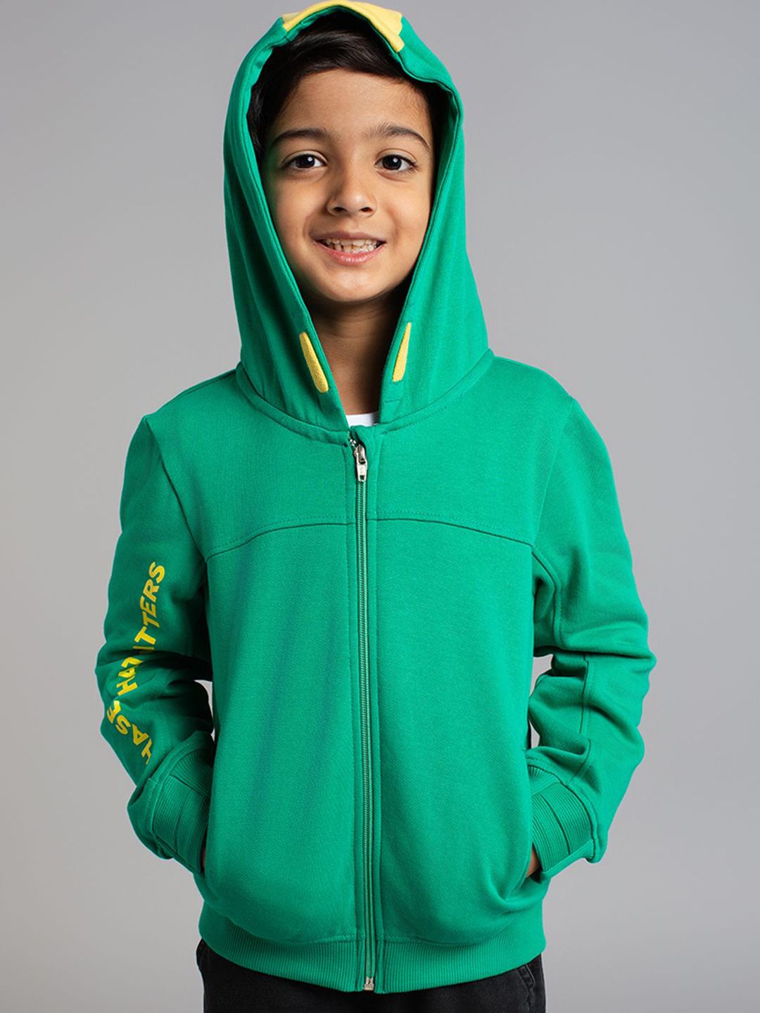 Ed-a-Mamma Boys Typography Outdoor Open Front Jacket with Embroidered-picture-12