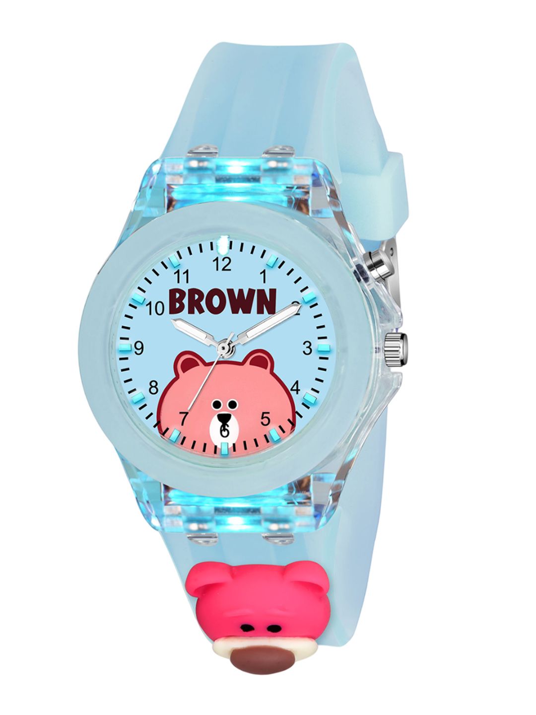 SWADESI STUFF Unisex Kids Dial & Straps Analogue Multi Function Watch MULTI LIGHT BLUE PANDA-image-12