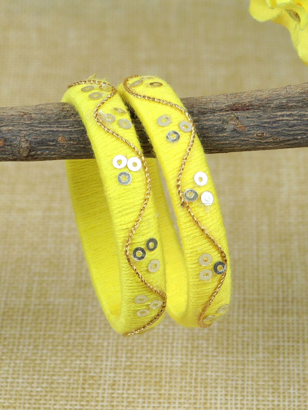 asthetika kids Asthetika Girls Set Of 2 Thread Bangles-picture-31