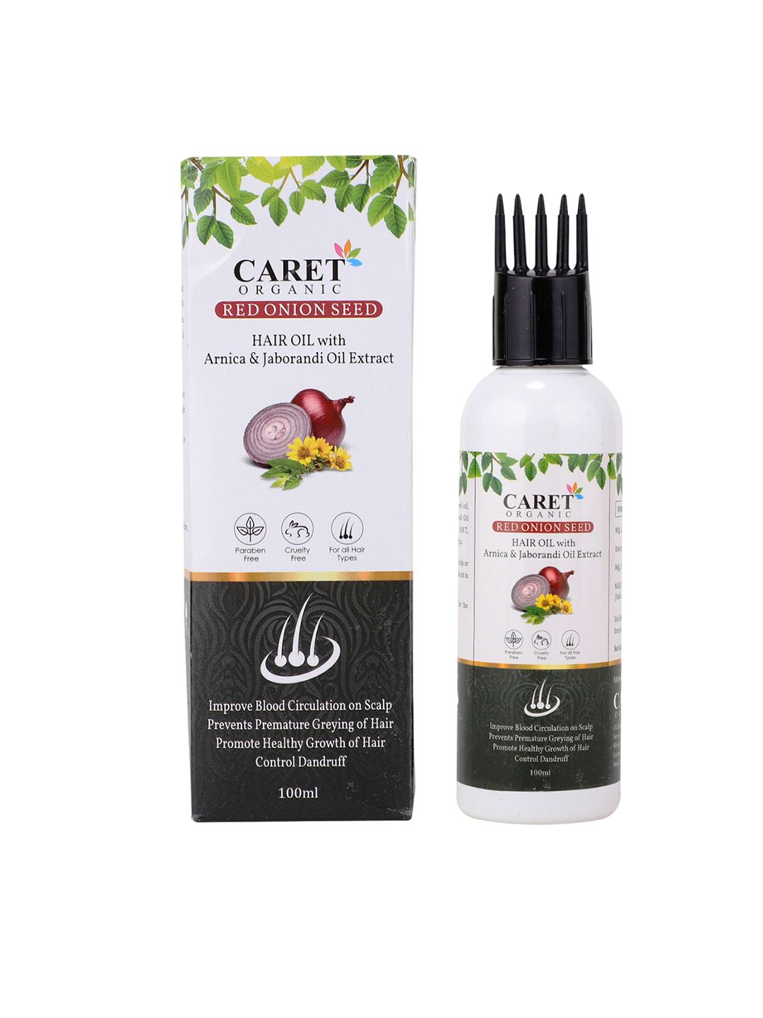 CARET ORGANIC Red Onion Seed Hair Oil -100 ml With Conditioning Aloe Vera Shampoo- 300 ml-image-11