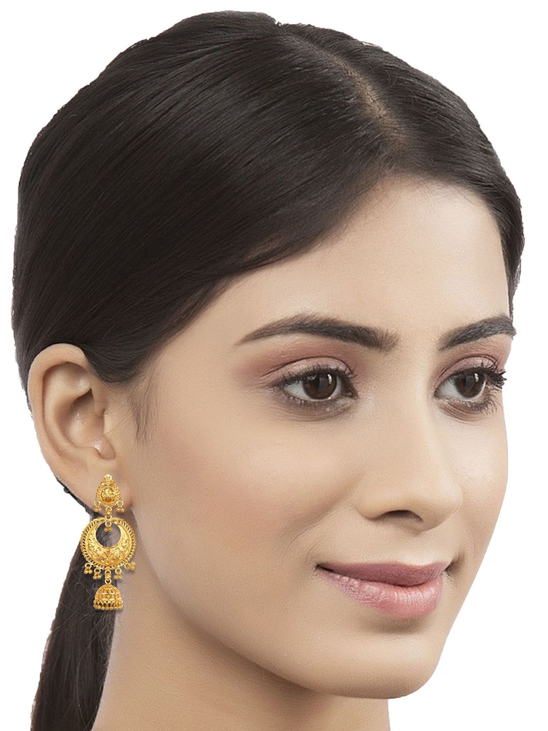 Lila Contemporary Jhumkas Earrings-picture-39