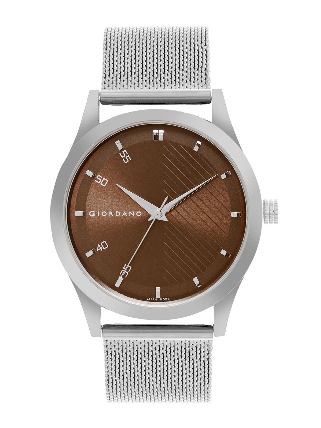 GIORDANO Men Embellished Dial & Bracelet Style Straps Analogue Motion Powered Watch GZ-50110-33-image-43