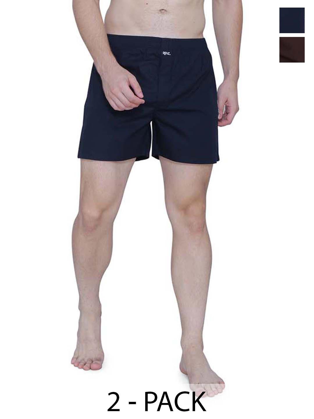 RENZ Men Pack Of 2 Cotton Boxers-picture-10