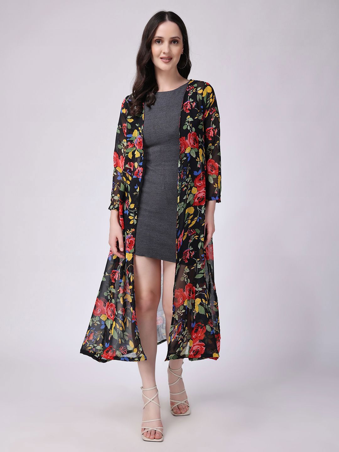 MINOS Women Printed Longline Shrug-picture-47