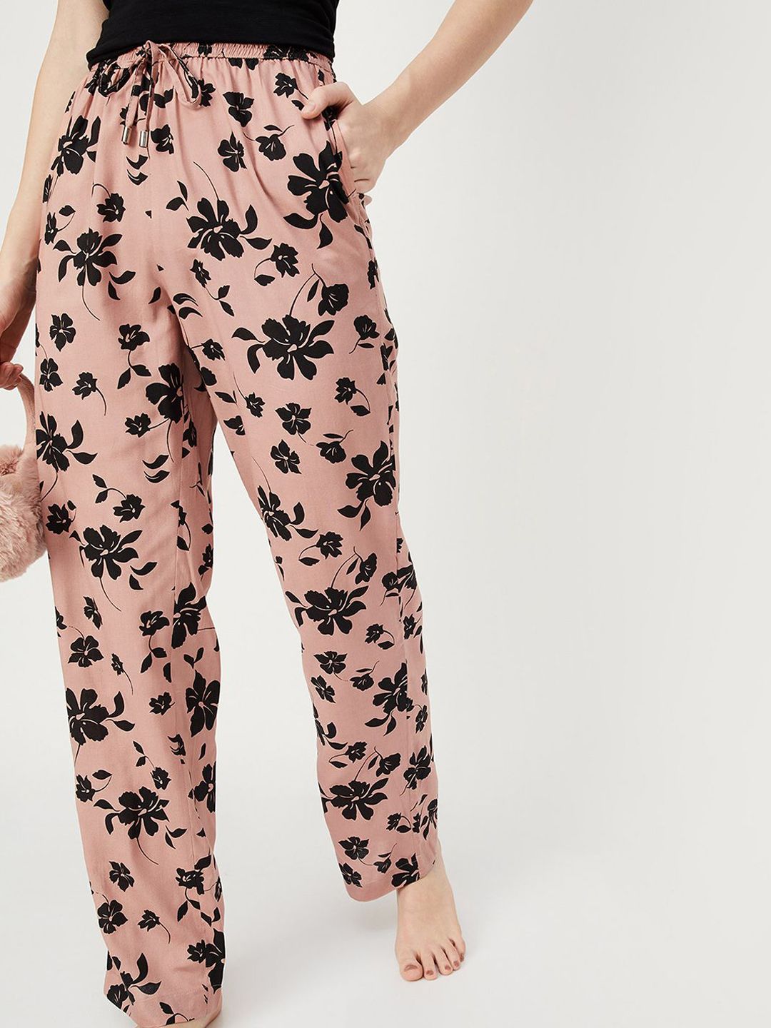 max Floral Printed Straight Lounge Pants-image-36