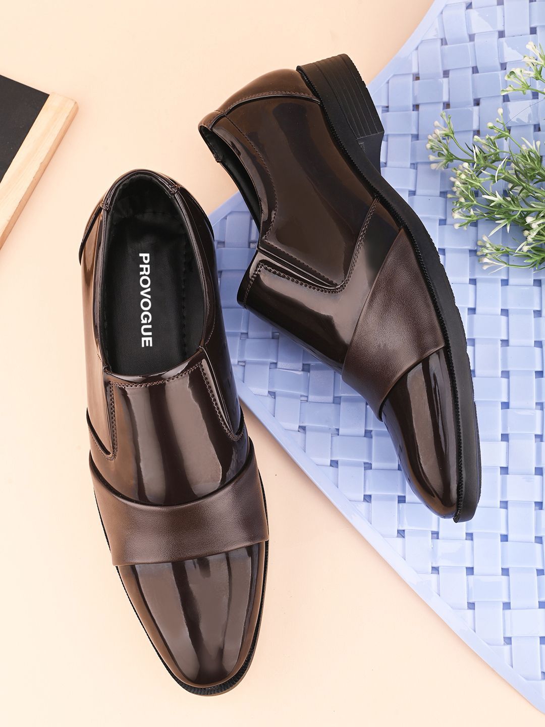 Provogue Men Solid FormalSlip-On Shoes-picture-14