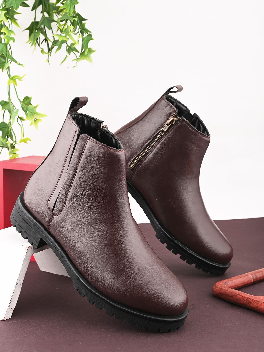 The Roadster Lifestyle Co Women Block Heeled Boots-picture-35