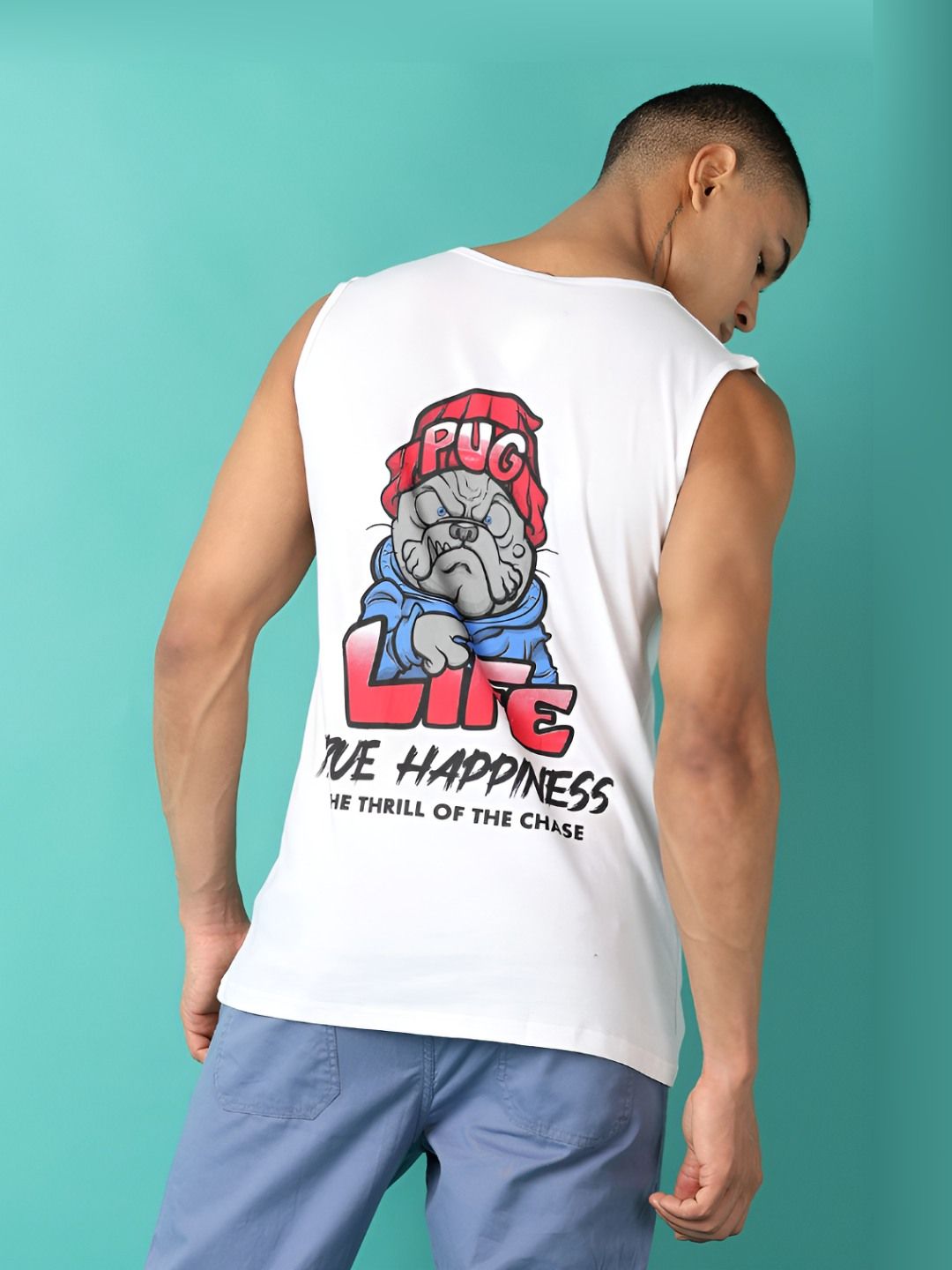 V-Mart Men Graphic Printed Round Neck Cotton T-shirt-picture-54