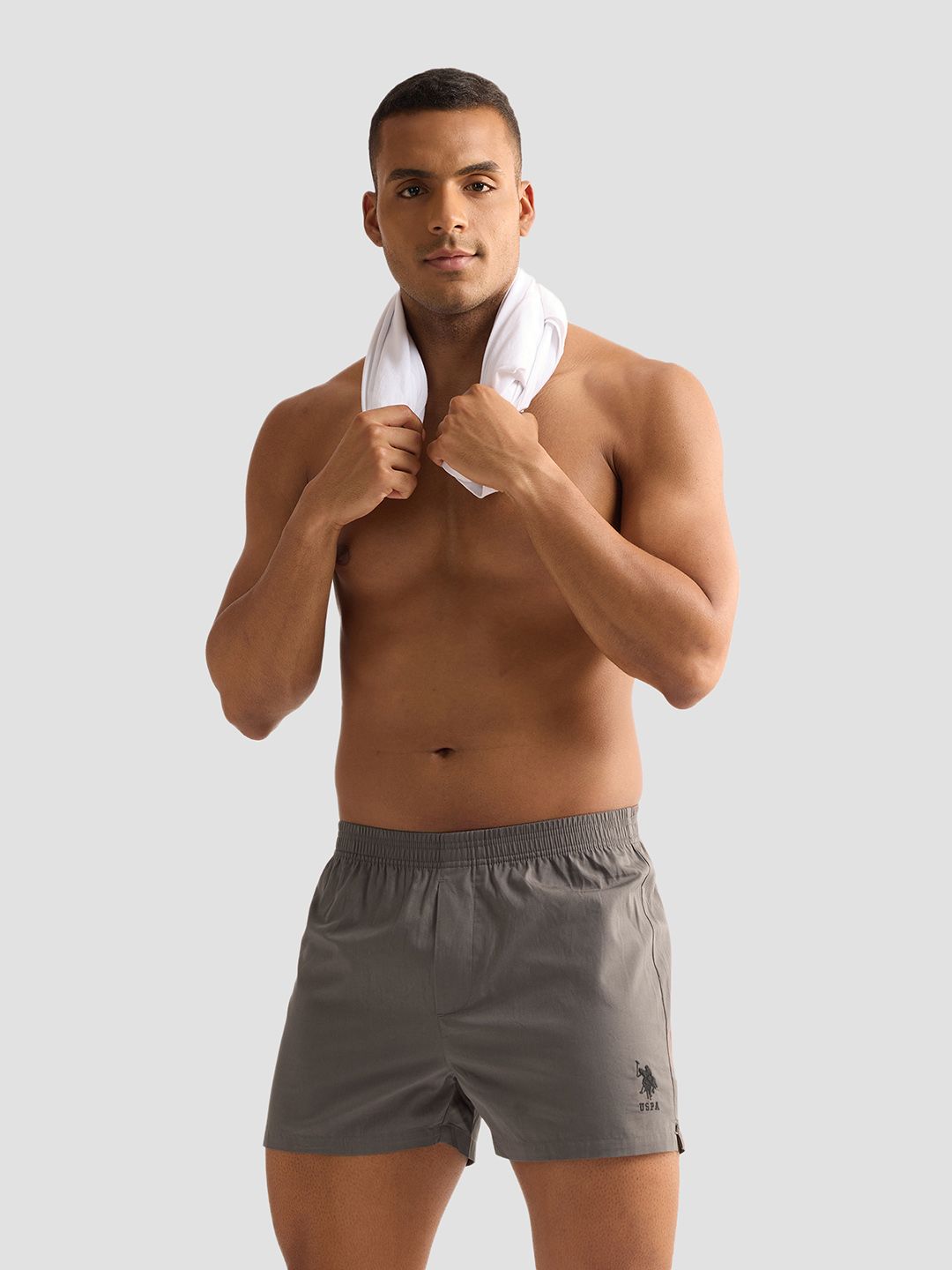 U.S. Polo Assn. Mid Rise Pure CottonBoxers OEX04-G01-PL