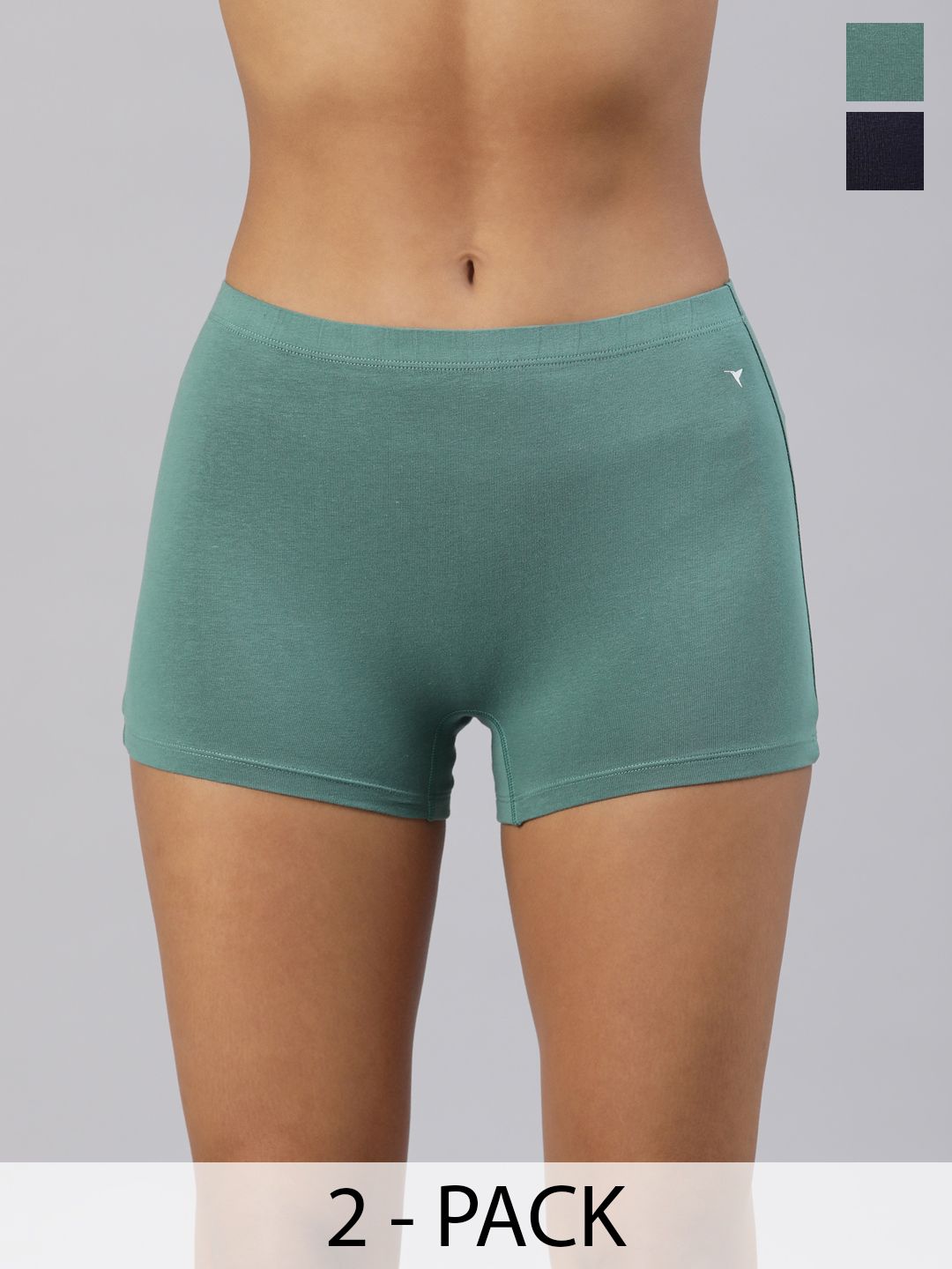 BLOSSOM Pack Of 2 Assorted Mid Waist Boy Shorts Briefs
BOY SHORTS Assorted S Pack of 2-image-35