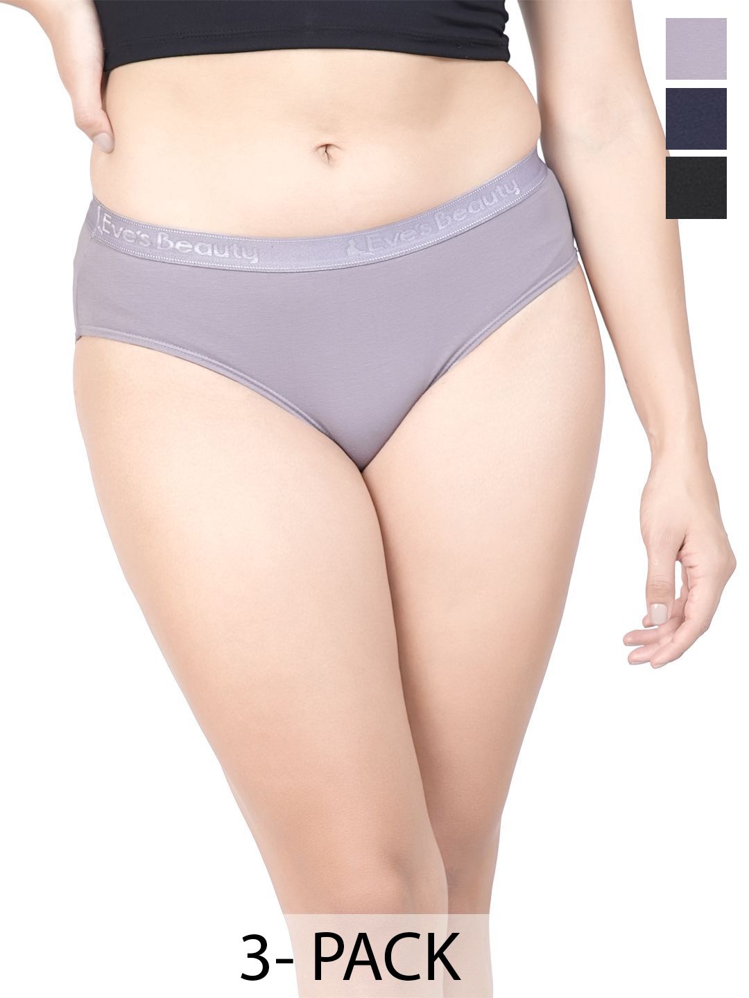 Eve's Beauty Pack Of 3 Assorted Bikini Briefs Pulse_Super-picture-13