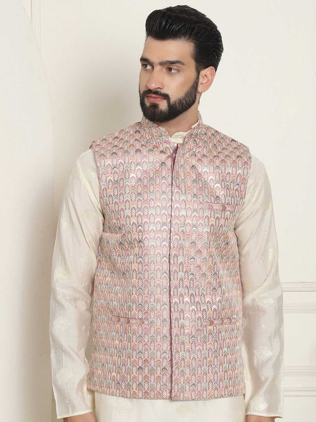 SOJANYA LUXE Embroidered Nehru Jackets-picture-12
