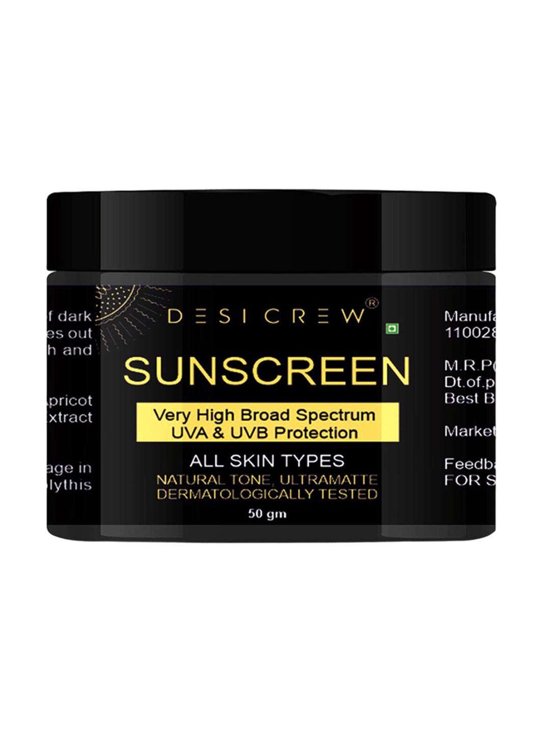 Desi Crew Body Sunscreen Enriched With Honey - 50 g-image-32