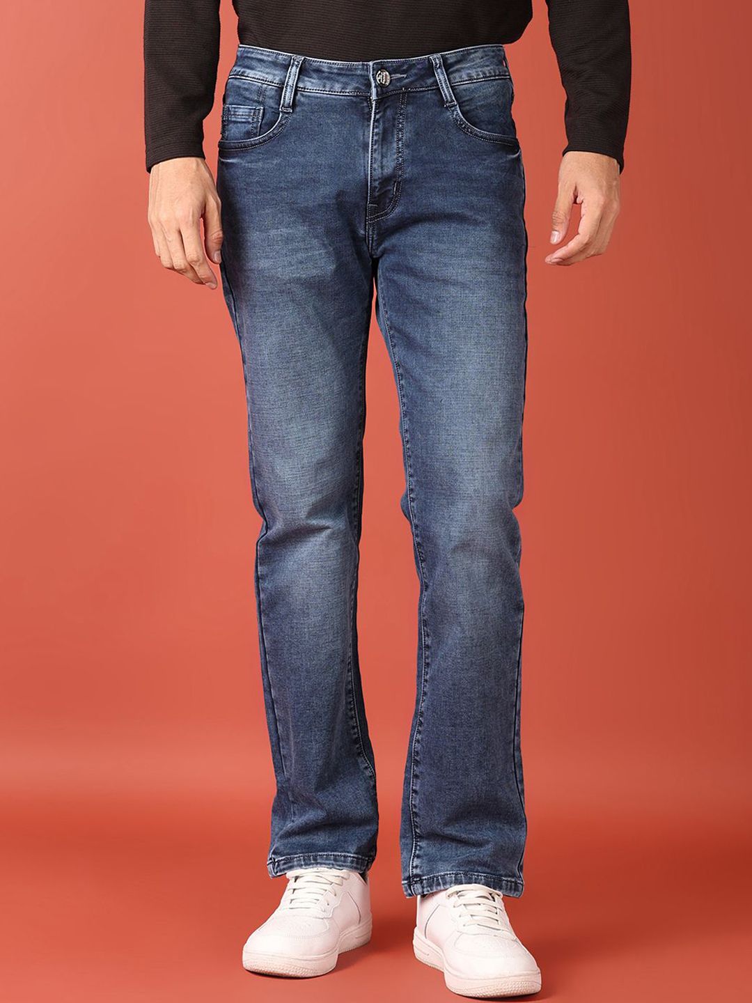 V-Mart Men Slim Fit Light Fade Stretchable Cotton Jeans-picture-10