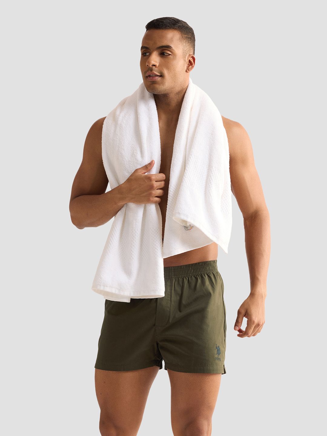 U.S. Polo Assn. Men Cotton Mid Rise Boxers OEX04-179-PL