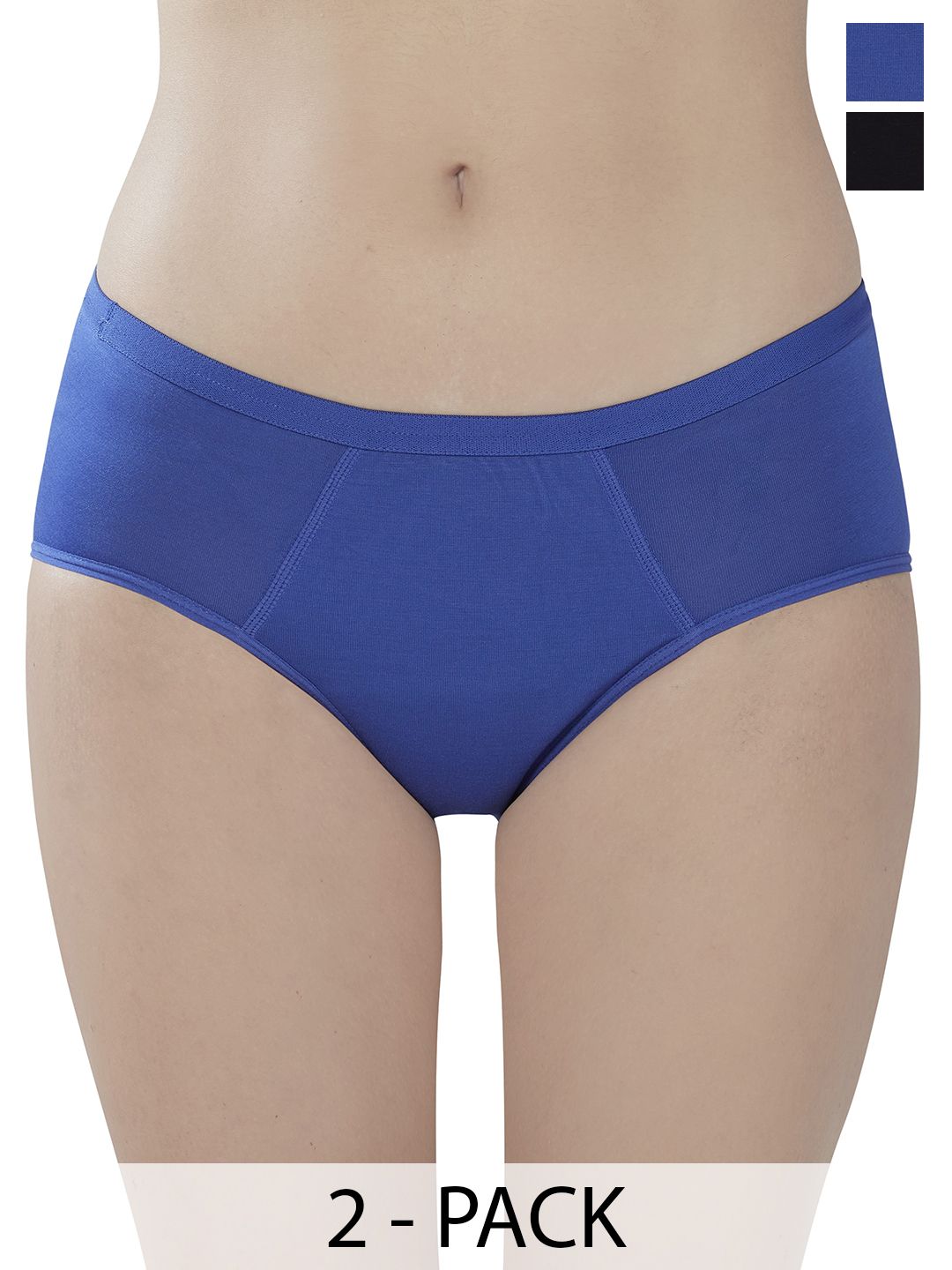 PLUMBURY Pack Of 2 Briefs PLSANITARYPW153BLUE/BLM-picture-11