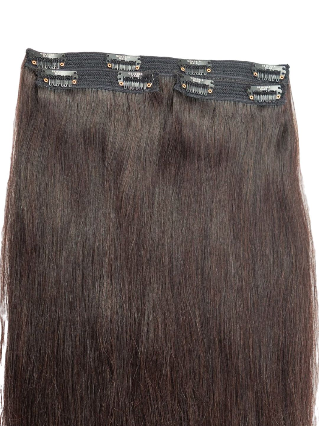 GEMERIA HAIR Set Of 3 Clip-In Straight Locks Hair Extension - Dark Brown-image-12
