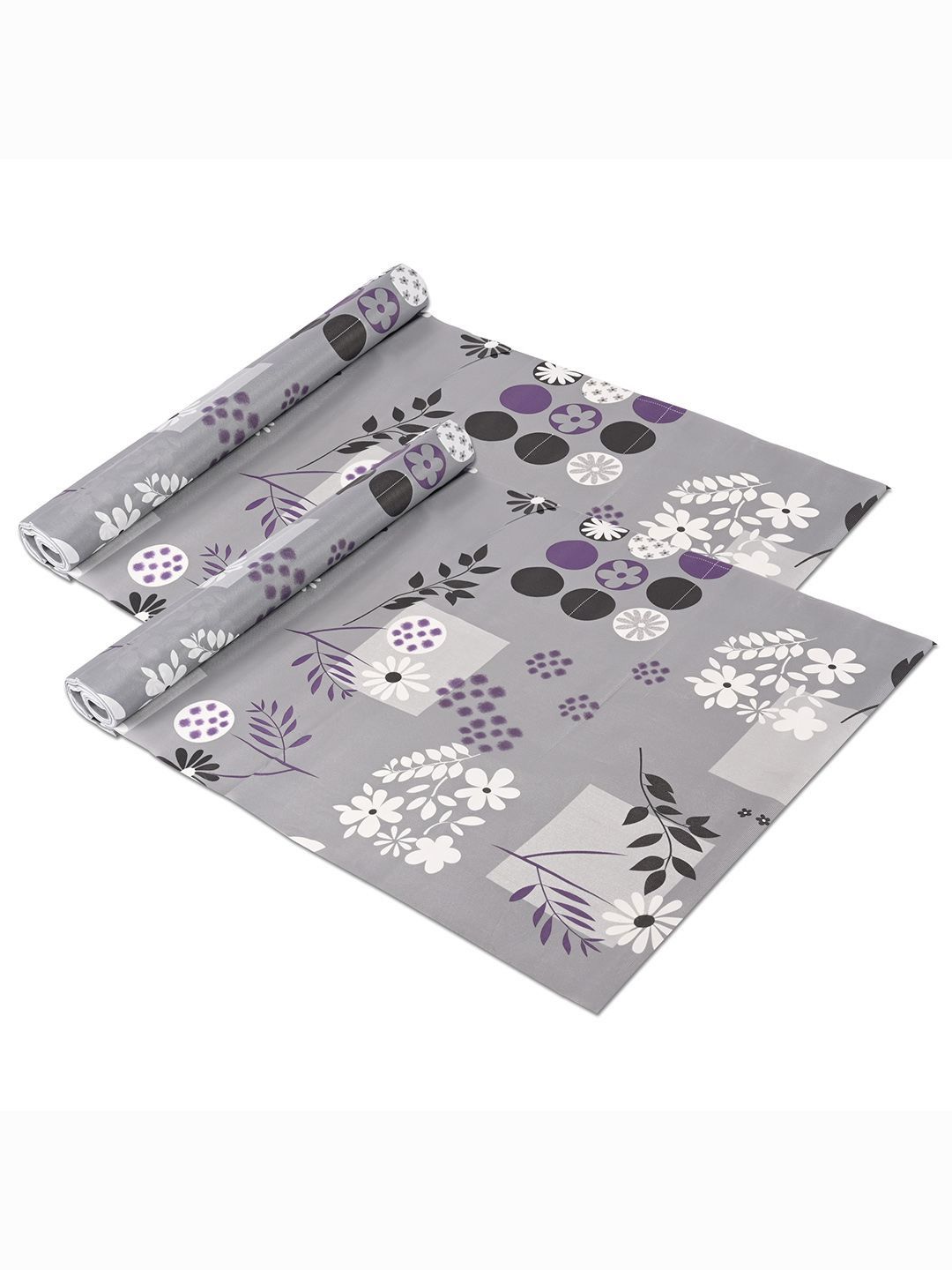 Kuber Industries Grey 2 Pieces Printed Water Resistant Shelf Liner Organisers-picture-39