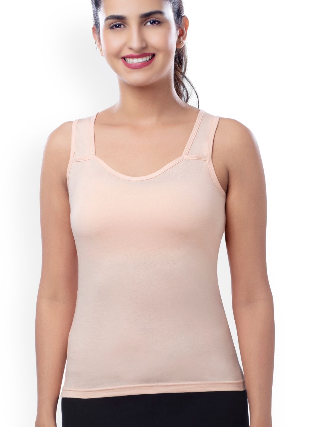BRIDA LADIES INNERWEAR Women Wide Strap Cotton Camisole-picture-39