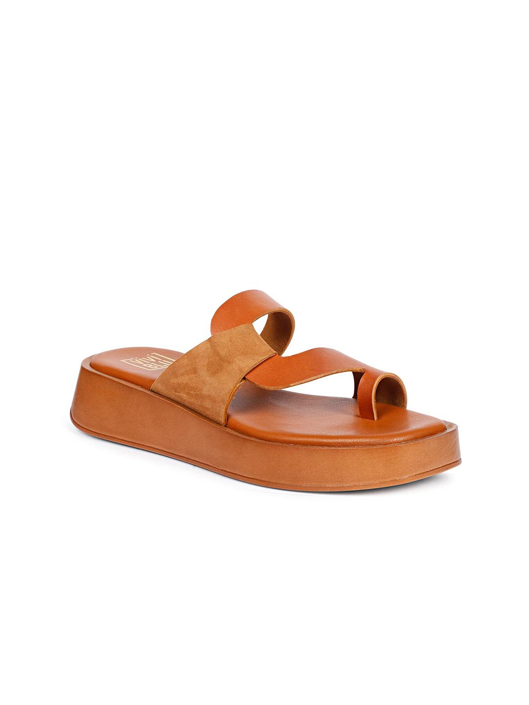 Viviblu Women Leather Flatform Heel Sandals-picture-25