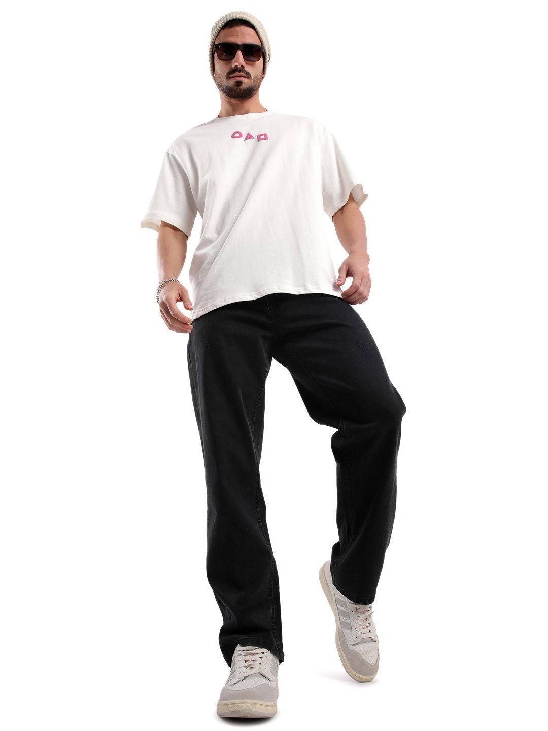 Men's Graphic Round Neck Oversized T-Shirt main image 1