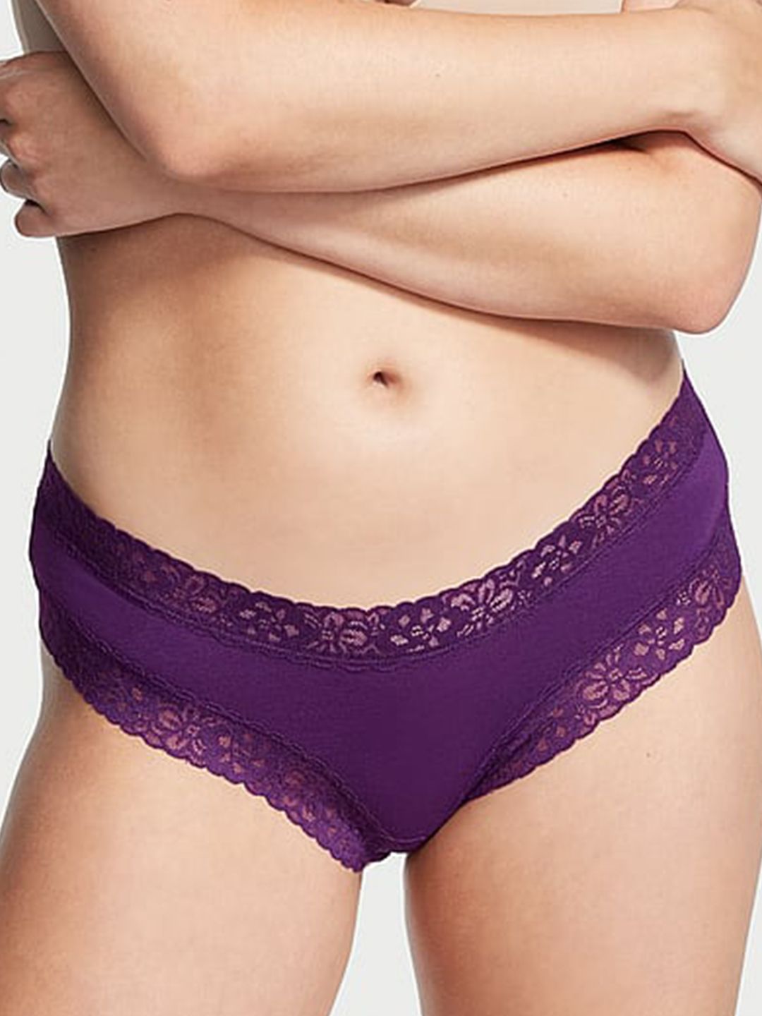 Victoria's Secret Women Lace Waist Hipster Brief-picture-36