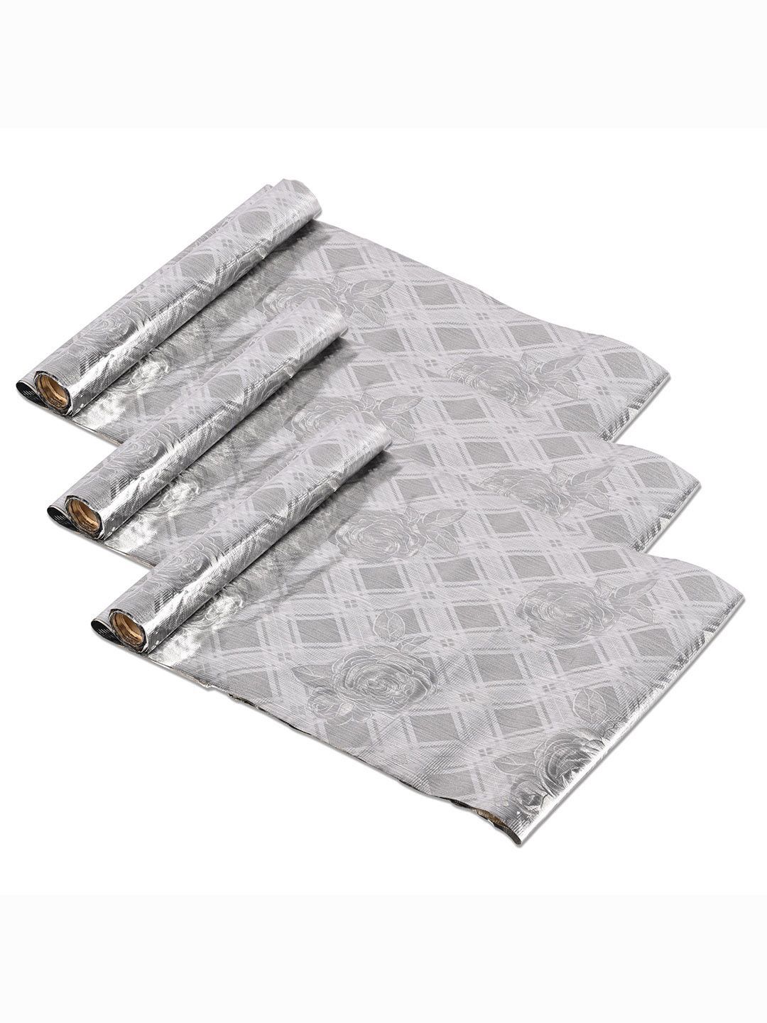 Kuber Industries Silver-Toned 3 Pieces Printed Water Resistant Shelf Liner Organisers-picture-21