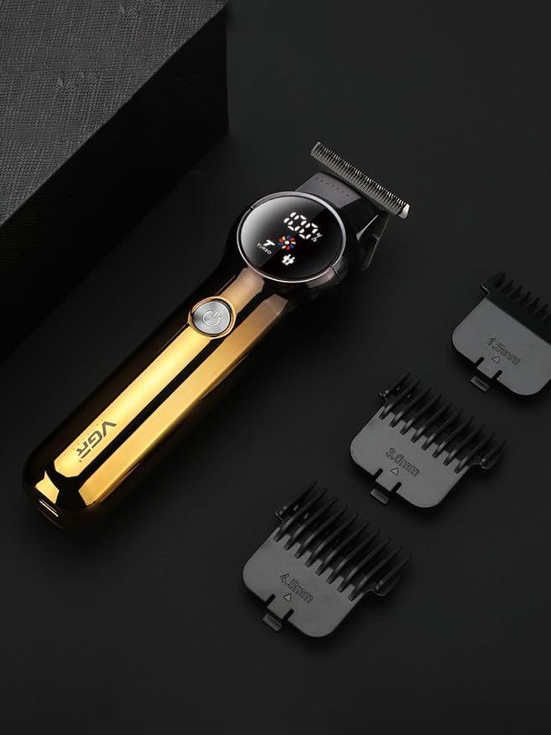 VGR V-989 Professional Hair Clipper With 180 min Runtime - Black & Gold