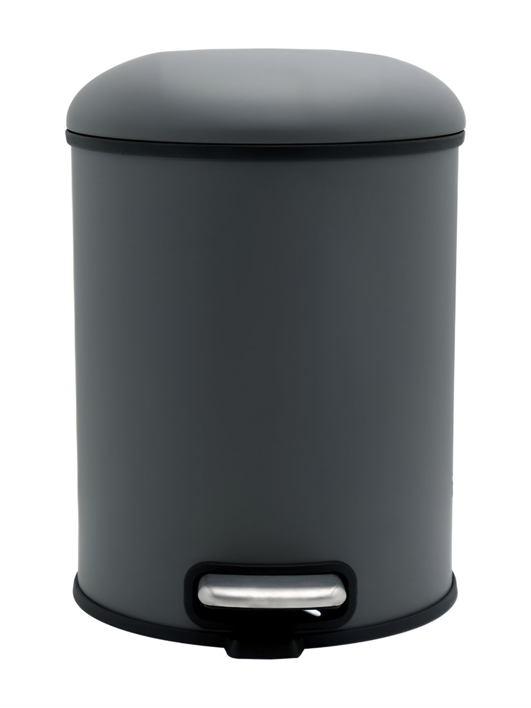 Pano Grey Stainless Steel Pedal Dustbin With Lid - 12 L