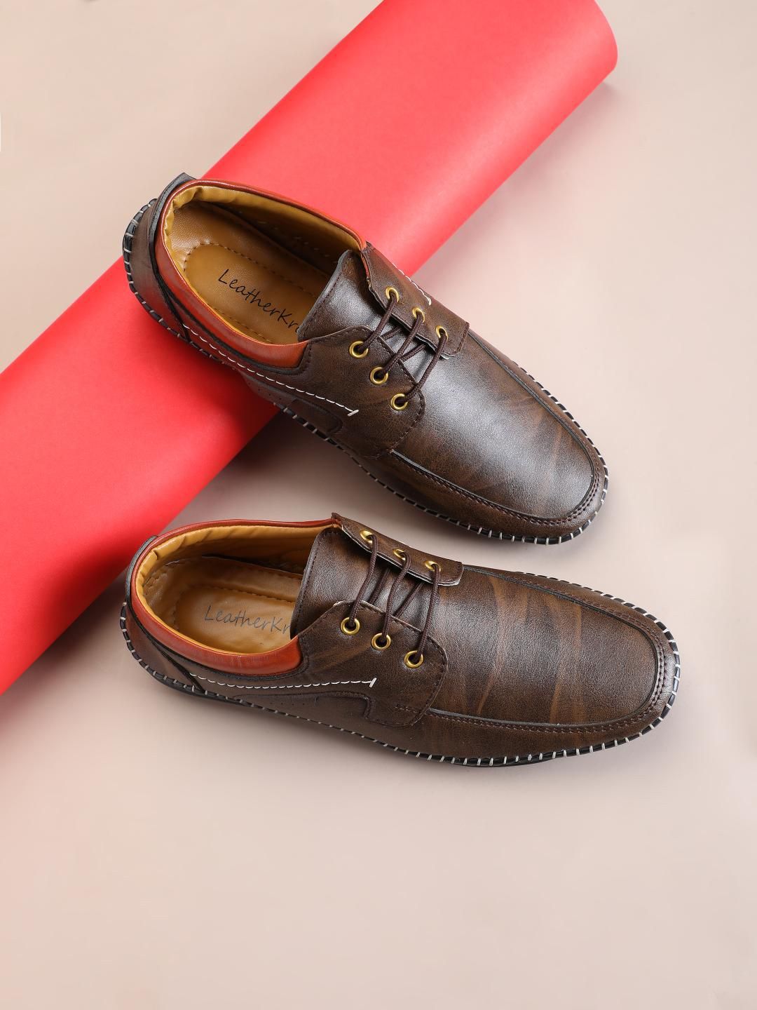 LeatherKraft Men Formal Derbys-picture-10