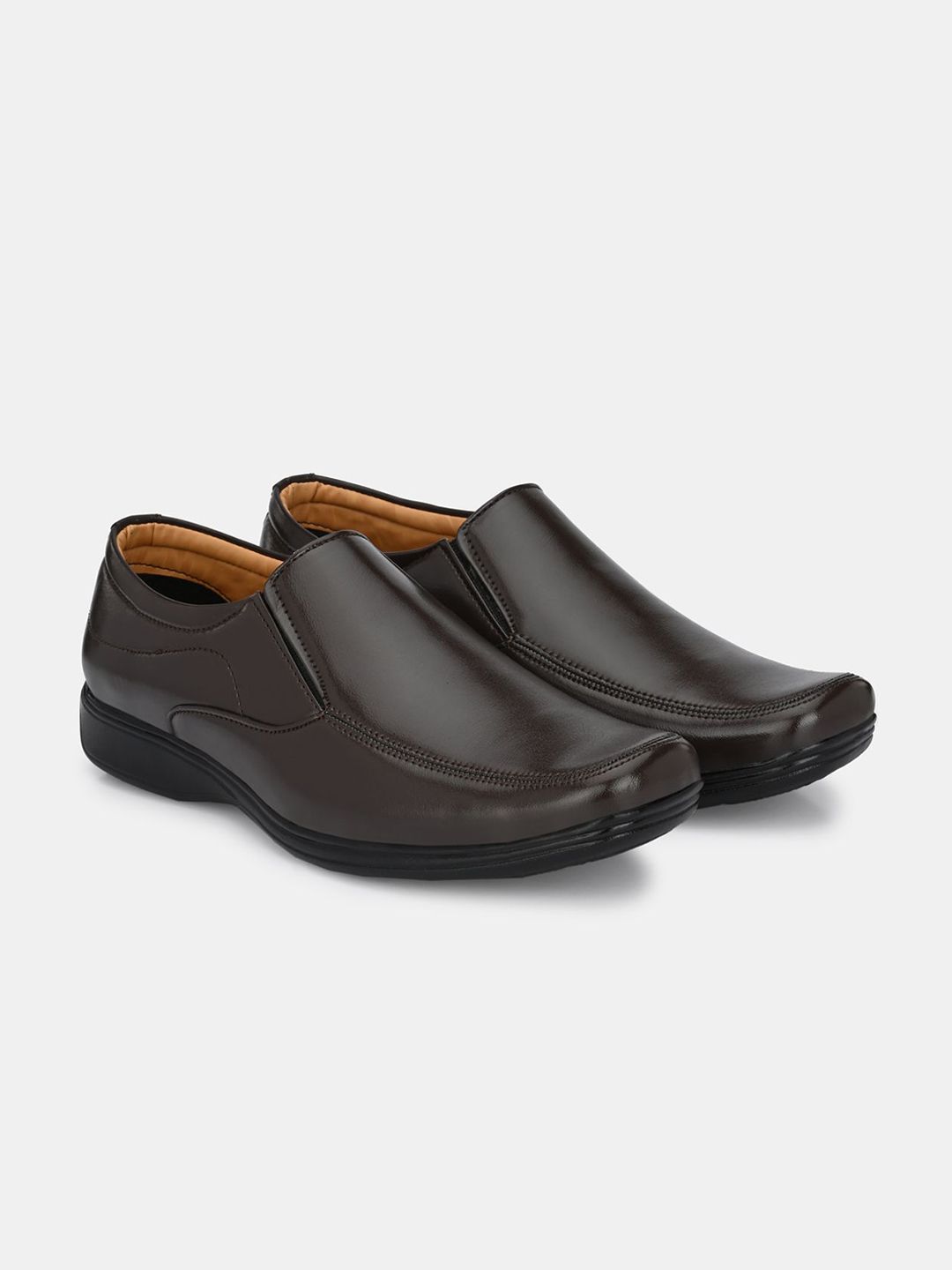 LeatherKraft Men Leather Formal Slip-Ons-picture-47
