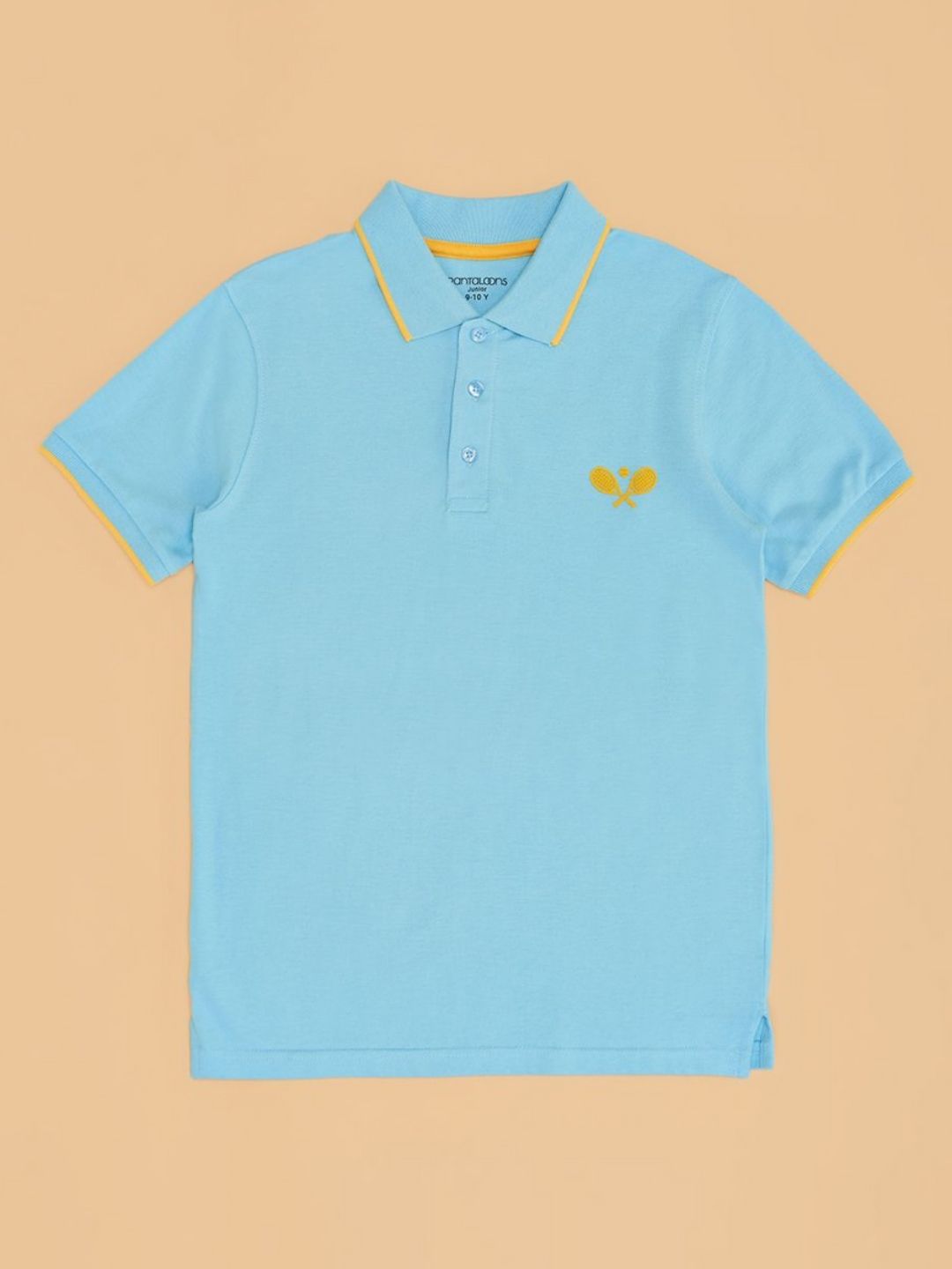 Pantaloons Junior Boys Solid Polo Collar Cotton T-shirt-picture-25