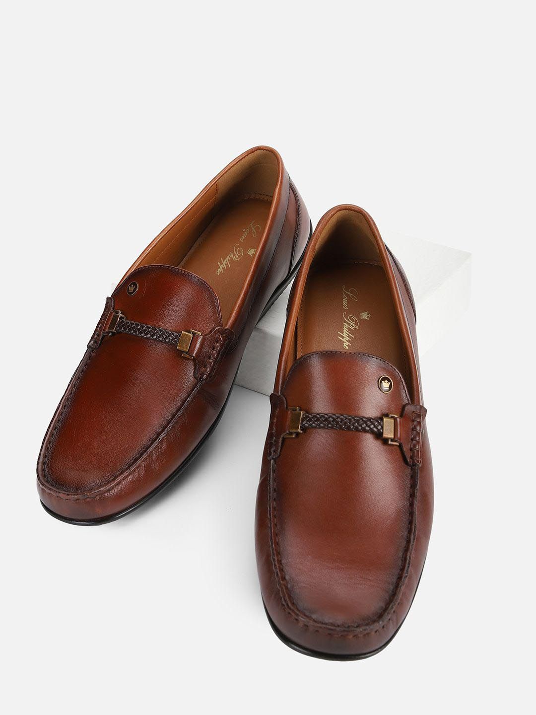 Louis Philippe Men Leather Loafers-picture-11