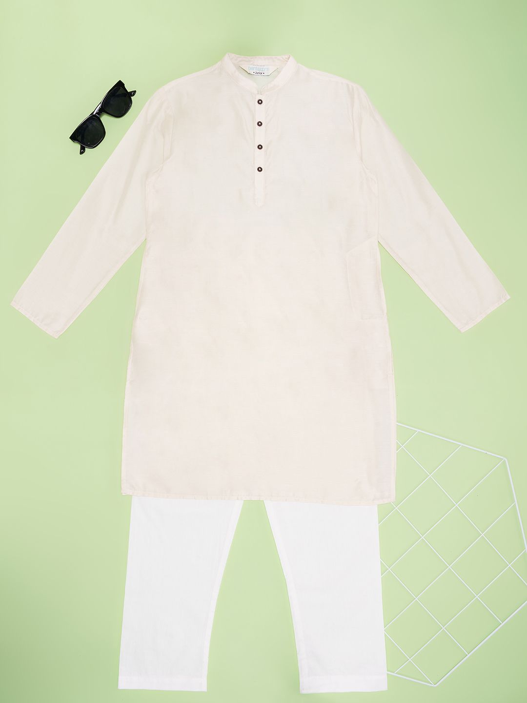 indus route by Pantaloons Boys Regular Kurta with Pyjamas-picture-13