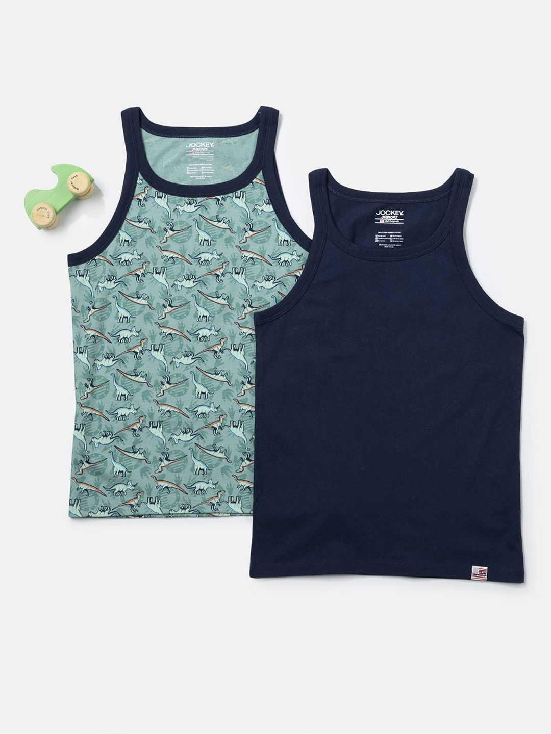 Jockey Boys Pack Of 2 Printed Cotton Innerwear Vests UB24-0205-FS-NV-picture-38