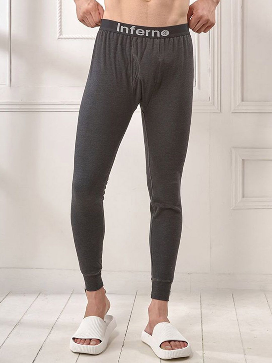 INFERNO Men Ribbed Cotton Thermal Bottoms-picture-49