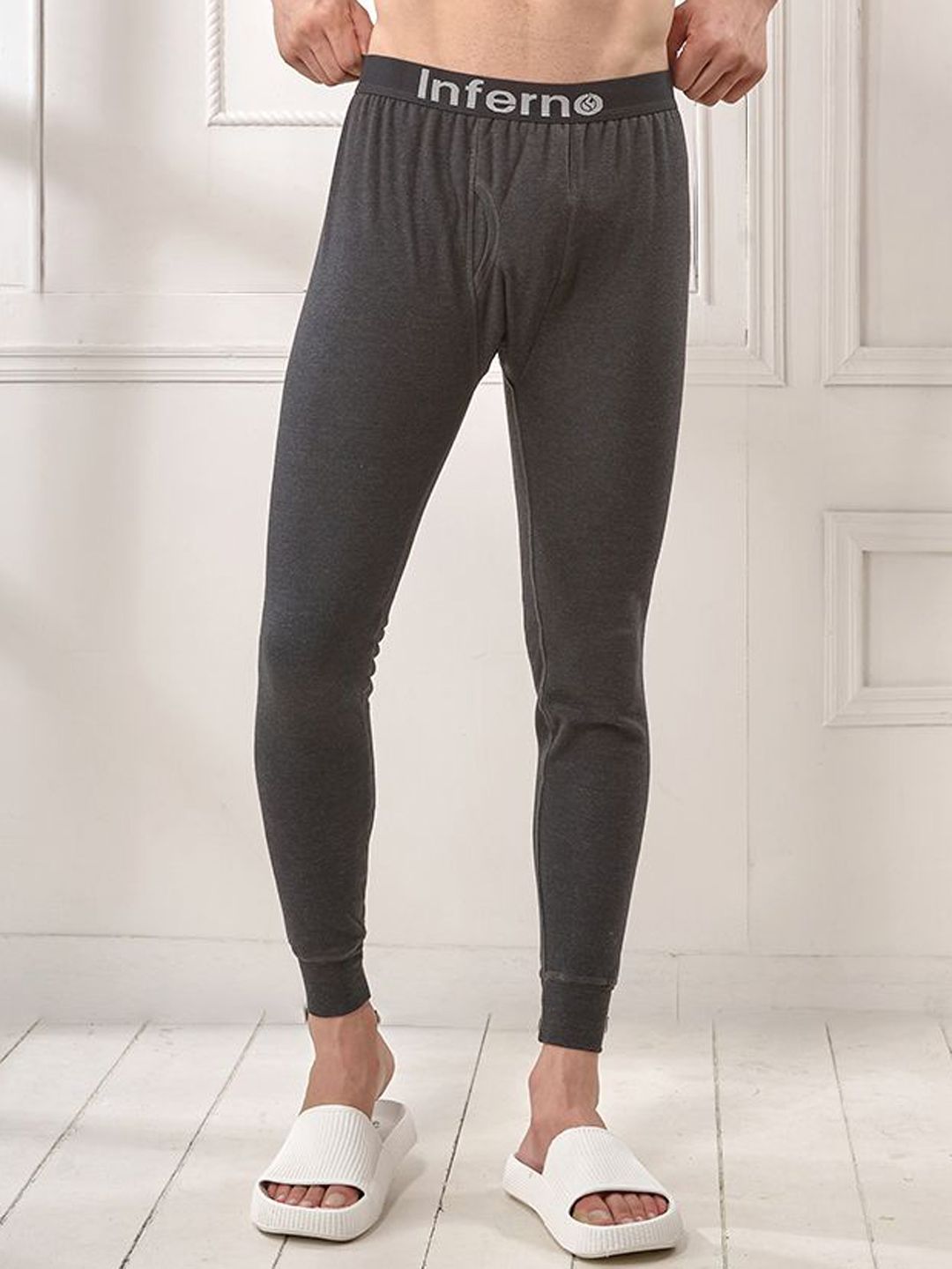 INFERNO Men Ribbed Cotton Thermal Bottoms-picture-14