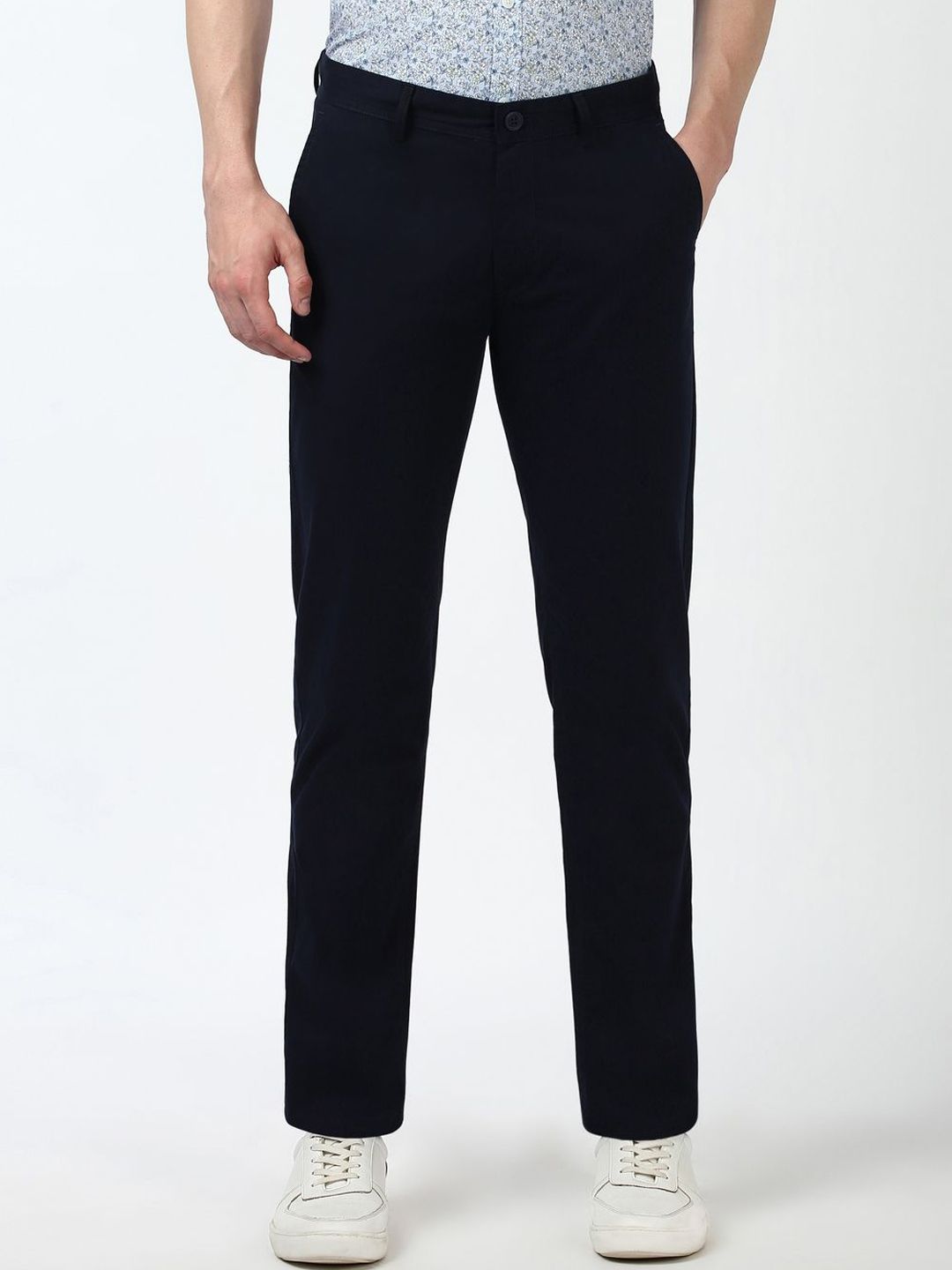 Peter England Casuals Men Super Slim Fit Trousers-picture-14