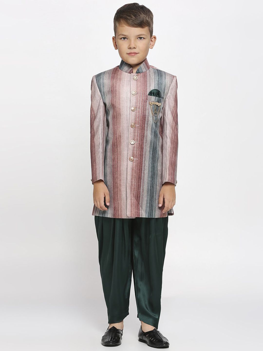 YK Infants Boys Sherwani With Dhoti Pant-image-9