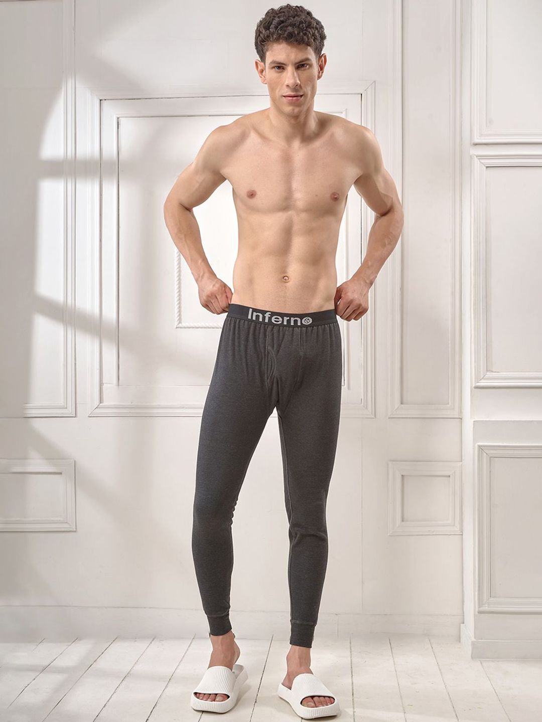 INFERNO Men Ribbed Cotton Thermal Bottoms-picture-27