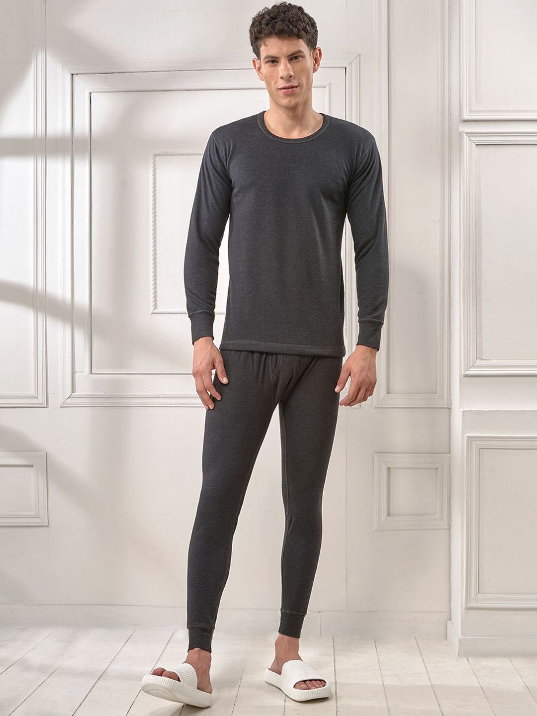 INFERNO Men's Premium Full Sleeve Cotton Thermal Set-picture-2