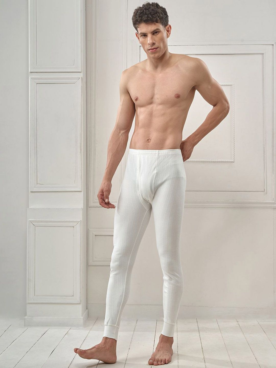 INFERNO Men Solid Cotton Thermal Bottoms-picture-10