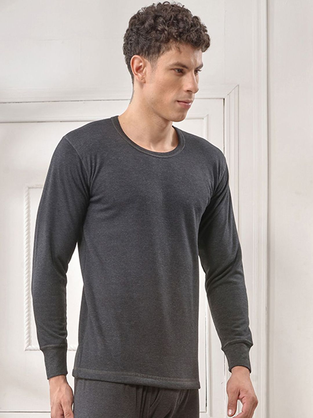 INFERNO Men Ribbed Cotton Thermal Tops-picture-34