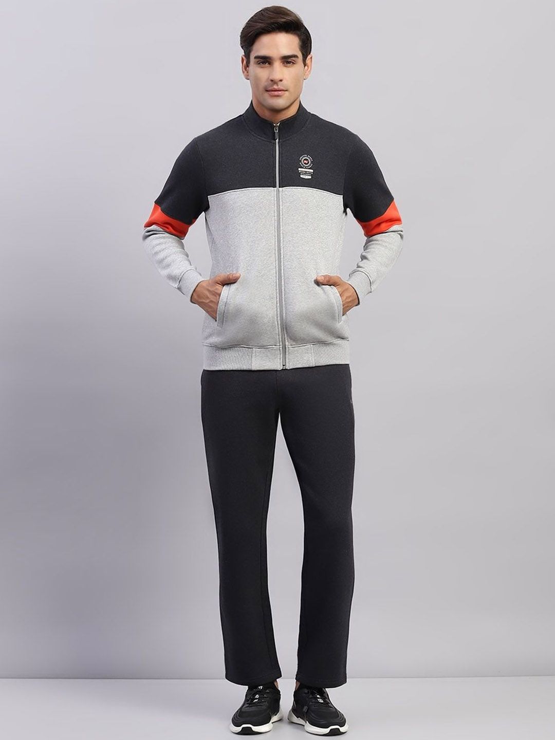 Monte Carlo Men Printed Mock Neck Tracksuit-picture-11