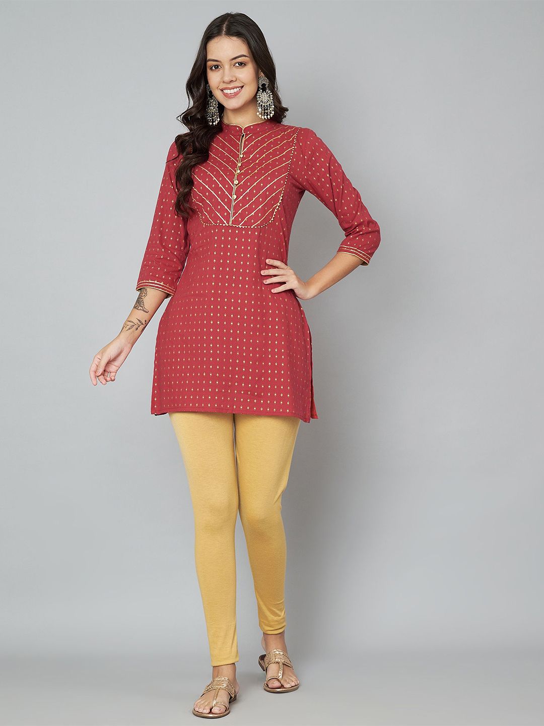 Anouk Ethnic Motifs Printed Pure Cotton Kurti-picture-17