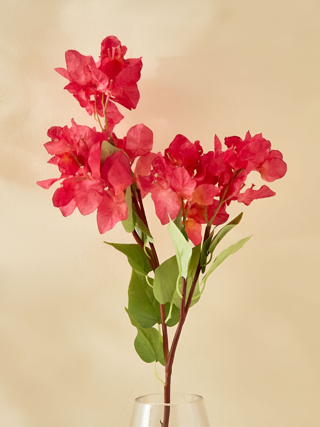 Home Centre Red & Green Artificial Flower-image-0